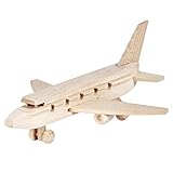 BARTU Holz Flugzeug Passagierflugzeug Spielzeug Holzspielzeug Flieg