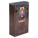 Huan Huan Dark Building Tarot-Deck, reguläre Ausgabe, 3. Auflage, Pokergröße, langlebiges Papier, Wahrsagungskartenspiel, braun (Farbe: Violett)