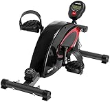 SportPlus Beintrainer inkl. Trainingscomputer, hochwertiges & leises Magnetbremssystem, 8 Widerstandsstufen, Mini Heimtrainer für Senioren, Beintrainer für zuhause und Büro, Sicherheit geprü