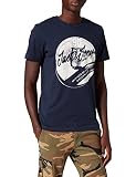 JACK&JONES Mens JJDENS Tee SS Crew Neck T-Shirt, Navy Blazer, M