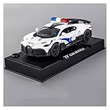 Originalfabrik 1: 32 for Bugatti Polizeiauto Simulation Legierung Sound Und Licht Sportwagen Modell Junge Sammlung Dekoration Geschenk Spielzeugauto (Farbe : 2)