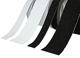 Antirutschband | Klebeband Rutschhemmend PVC | Schwarz oder Transparent, 25mm oder 50mm, 5M oder 10M Extra Grip –große Auswahl- (5M x 25mm, Schwarz)