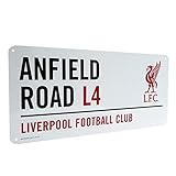 Liverpool Offizielles Anfield Road L4 Metall-Straßenschild – Mehrfarbig
