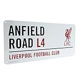 Liverpool Offizielles Anfield Road L4 Metall-Straßenschild – Mehrfarbig