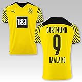 PUMA BVB Heimtrikot Kinder Saison 2021/22, Größe:152, Spielername:9 H