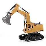 Electric oven Fernsteuerungsbagger 8ch. Simuliert Rc Bagger-Modellspielzeug mit Musical und Licht Rc Truck Beach Toys Traktor for Kinder Jungen Geschenk (Farbe : Excavator)