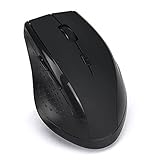 Drahtlose Maus (matt) schwarz | Funkmaus Drahtlose Maus Wireless Touch Mouse | 2,4 GHz 6D USB Wireless Optische Gaming-Maus 2000DPI-Mäuse für Laptop-Desktop-PC Desktop-Computer Notebook Gaming