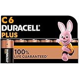 Duracell New Plus C Alkaline Batterien [6 Stück] 1,5 V LR14 MN1400