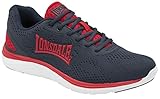 Lonsdale Herren Lisala 2 Road Running Shoe, Navy/Red, 44.5 EU
