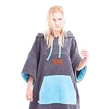 CULTHOOD Wickeltuch Poncho mit Tasche - Ändern Sie mit Stil Ihre Surf-und Badeanzug/Kleidung in der Öffentlichkeit - viele Farben - Größe für Erwachsene die von Wakeboarding Champions anerk