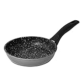 Stoneline Bratpfanne 18 cm, Pfanne Induktion geeignet, Pfanne mit Antihaft-Beschichtung mit echten Steinpartikeln, Brat- & Universalpfannen aus Aluguss, Kleine Pfanne, Farbe: G