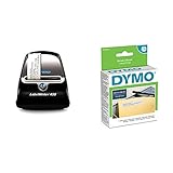 Dymo LabelWriter 450 Etikettendrucker & LW-Mehrzwecketiketten/-Rücksendeetikette selbstklebend (19 mm x 51 mm, Rolle mit 500 leicht ablösbaren Etiketten, für LabelWriter-Beschriftungsgeräte)