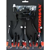 Promax Fahrrad V-Brake Bremsen-Set Bremse Schwarz (Schwarz)