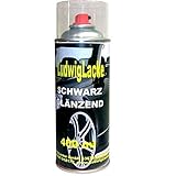 Schwarz glänzend 1 Spraydose AUTOLACK 400ml Made in Germany