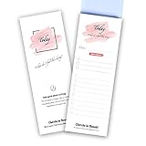 to Do Pad, Intuitive To-Do-Liste, umweltfreundlicher Tagesplaner, Notizblock zum Notieren Ihrer Dinge, 7,5 x 21 cm, 50 Blatt, Abreißblock