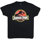 Jurassic World Herren-T-Shirt, kurzärmelig, Baumwolle Gr. L, Schw