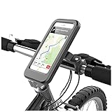 Motorrad-Fahrradlenker,Trpambvia Wasserdichte Fahrrad-Handyhalterung Motorrad-Fahrradlenker 360 ° Verstellbarer Universal-Motorrad-Handyhalter Mit Tpu-Touchscreen Für 4.0-6.7 Zoll Smartp