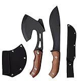 JASON Outdoor Messer Outdoor Axt Jagdmesser Camping Beil Gürtelmesser Camping Axt Outdoor Survival Set Camping Messer Set Camping Zubehör für Camping & O