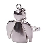 CUHAWUDBA Engel abstrakt Keychain Keyring Unisex Anhaenger Geschenk praesentieren k