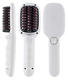 ikoo E-Styler Jet - Kompakte Ionen Glättbürste in Reisegröße, Haarglätter mit Kamm, Glätteisen für seidig glatte Haare, Bürste, Glättungsbürste mit Keramikplättchen inkl. hitzebeständigem B