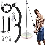 FBSPORT Kabelzug Fitness, Pulley System Trizeps Fitnessgerät Trainingsgerät Bodybuilding für Zuhause, Arm-Krafttraining Fitness System für Home Gym Training