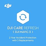 DJI Care Refresh für DJI Mavic 3（2-Jahresplan. Bis zu 3 Ersatzgeräte in 2 Jahren, Wasserschaden, Kollisionen und Flayway abzudecken. Garantieverlängerung um 1 J