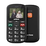 artfone Seniorenhandy ohne Vertrag | Dual SIM Handy mit Notruftaste | Rentner Handy große Tasten | GSM Handy | Großtastenhandy (CS181)