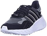 adidas Originals Women's Choigo Sneaker, Black/Black/Silver Metallic, 5