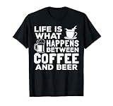 Barista-Design für Kaffee- und Biertrinkliebhaber. T-S