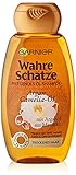 GARNIER Wahre Schätze Shampoo/Intensive Haarpflege bis in die Spitzen/Mehr Glanz und Geschmeidigkeit (mit Argan-Öl & Camelia-Öl - für trockenes Haar - ohne Parabene) 1 x 250