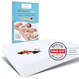 Rosenkern® Matratzenschoner 120 x 200 Wasserdicht - Premium Qualität aus Deutschland - Nässeschutz für Kinder - Atmungsaktiv & Waschbar - Molton Matratzenauflage 120x200 - Inkontinenzunterlag