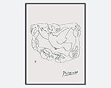 Pablo Picasso Peace And Freedom Taube Of Peace Line Kunstdruck | Museumsausstellung Vintage Poster, minimalistischer Druck, signierte Lithographie #PP20