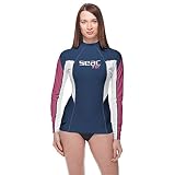 Seac RAA Long Evo Lady Rash Guard UV-Schutz-Shirt zum Schnorcheln und Schwimmen Langarm für D
