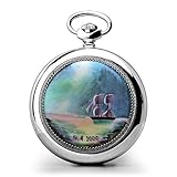 Taschenuhr mechanisch Marine Segelboot handbemalt Porzellan MOLNIJA 3602 Unik