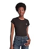 G-STAR RAW Damen T-Shirt Eyben Slim R TWmn S/S, Schwarz (Black 990), 42 (Herstellergröße:XL)