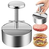 Luckxing Burgerpresse Patty Maker, Handliche antihafte Form Burgerpresse aus Edelstahl 304 Burger Pattie Presse für Partys, Abendessen, Grillab