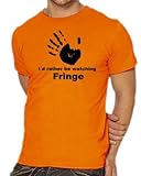 Touchlines Unisex/Herren T-Shirt Fringe, orange, XL, B1645