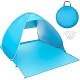 GUJIN Pop up Strandmuschel, Extra Light Automatisches Strandzelt mit UV-Schutz, für 2-3 Personen Familien Tragbar Beach Zelt, für Strand Garten Camping