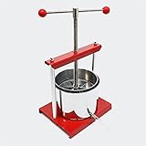 Wiltec Fruchtpresse Weinpresse Stahl 6 l Edelstahlkorb Obstpresse Beerenp