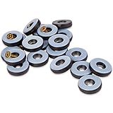 Filzada® 20x Teflongleiter zum Schrauben - Ø 25 mm (rund) - Möbelgleiter/Teppichgleiter PTFE (Teflon) inkl. Schraub