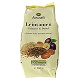 Alnatura Bio Leinsamen-Pflaume-Dattel, vegan, 6er Pack (6 x 200 g)