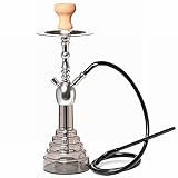 21-Zoll-Premium-Wasserpfeife-Wasserpfeife-Set, Aluminiumlegierungsstange, Acryl-Wasserpfeife Mit Fernbedienung, LED-Licht Und Schlauch, Keramikschale, Aschenbecher C
