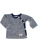 Lilano, Baby Wickel Pullover, 100% Wollfrottee Flausch (kbT) (68, Marine Geringelt)