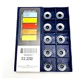 SYHML-SHOP Hartmetall-Wendeschneidplatten 10 Stück RDMT1204 MO RDMT10T3 MO LT30 Hochwertiger Hartmetall-Fräseinsatz Für Professionelles Stahlbearbeitungswerkzeug (Angle : RDMT1204 MO LT30)