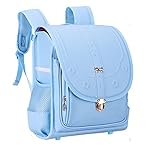 UKKD Rucksack Kinderschultasche Randoseru Große Kapazität Lichtschule Rucksack Für Mädchen wasserdichte Pu Baby