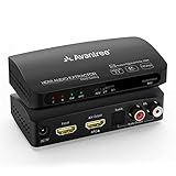 Avantree HAX04 HDR HDMI ARC Audio Extractor mit optischem und analogem Audioausgang, unterstützt verlustfreien Surround Sound, UHD 4K @ 60Hz, HDMI 2.0, HDCP 2.2, Pass-Through CEC mit EDID Manag