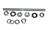 Hinterrad Achse komplett,Radachse inkl. Muttern für Hercules Prima 2, 3, 4, 5, 6, S, M