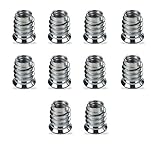 10 x PROFI Einschraubmuffen M10 x 20 mm aus verzinktem Stahl mit Innensechskant Eindrehmuffen Einschraubmuffen von SO-TECH®