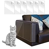 BluVast Katze Kratzschutz Sofa 6pcs, Anti Kratz Möbelschutz, Kratzschutz for Katze, Sofa Schutz Katze, Kratzschutz Möbel für Sofa Möbel Wand, Transparent Anti Kratz Pad,Cat S