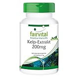 Kelp Tabletten - 300mcg natürliches Jod aus Braunalgen Extrakt 200mg - HOCHDOSIERT - 250 Tabletten - Veg